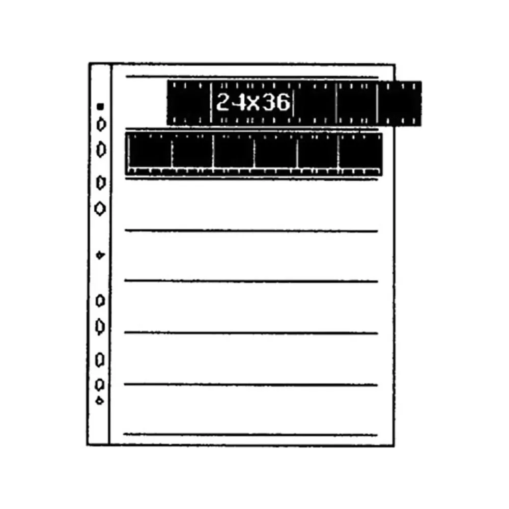 Kaiser 35 mm Acetato negative sheets 100 units Silver | Techinn