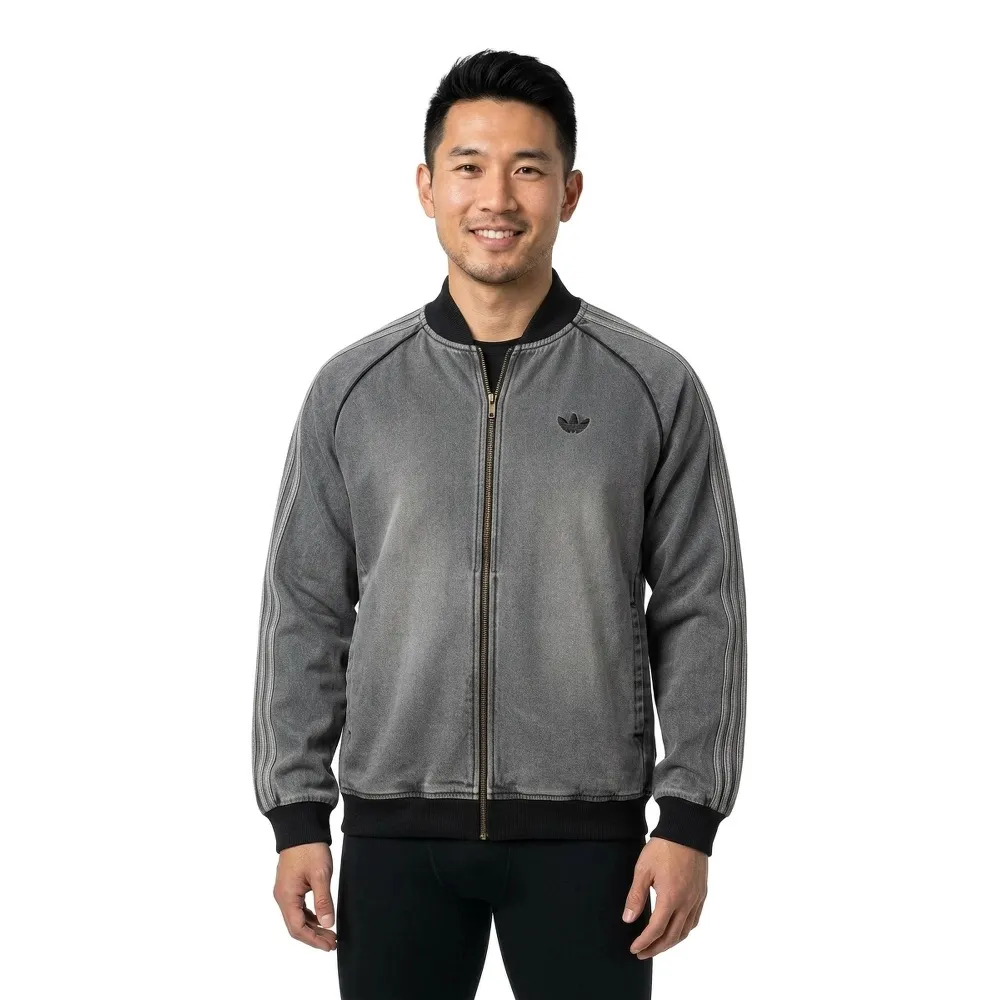 adidas Originals SST Adicolor Loose SST Denim Black Wash jacket 