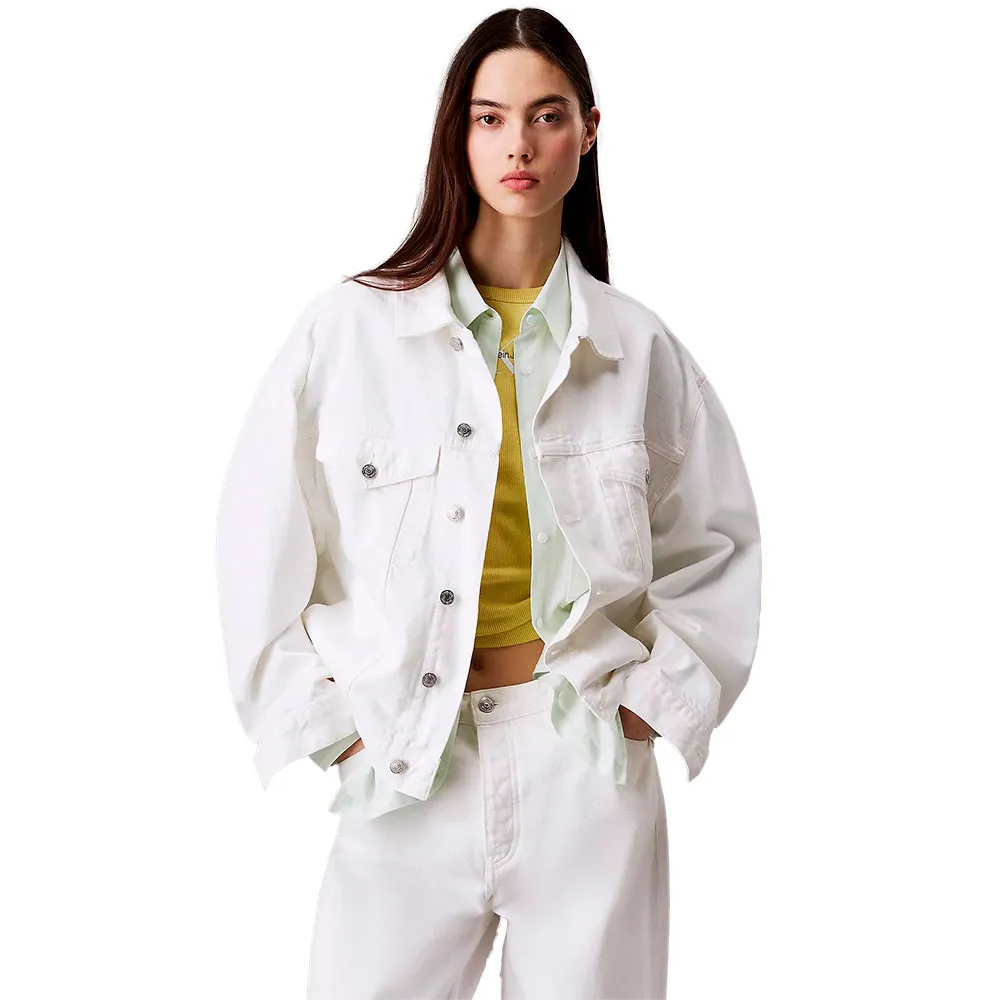 Calvin klein J20J225181 デニムジャケット 白 | Dressinn