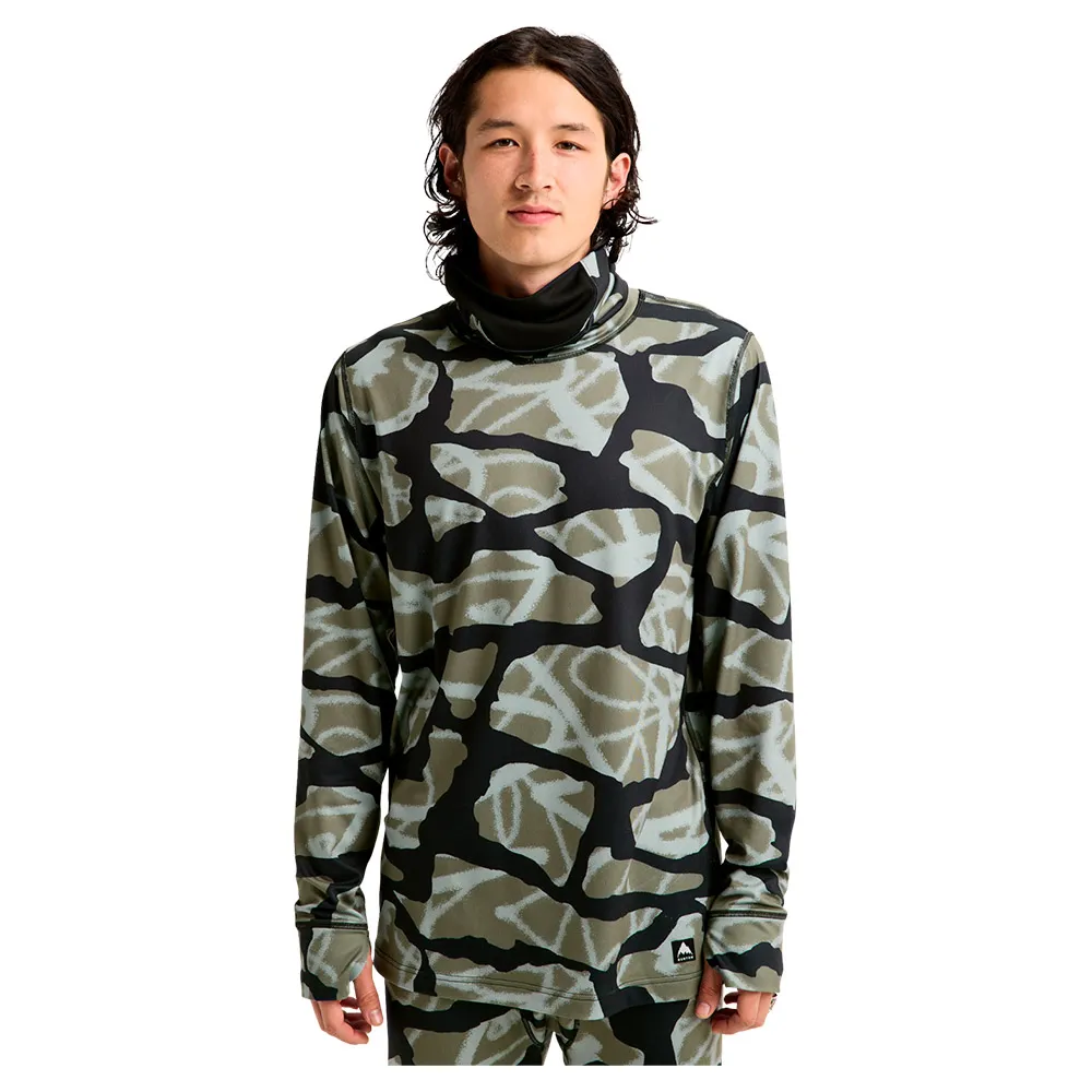 Burton Midweight Long Neck 長袖ベースレイヤー 緑| Trekkinn