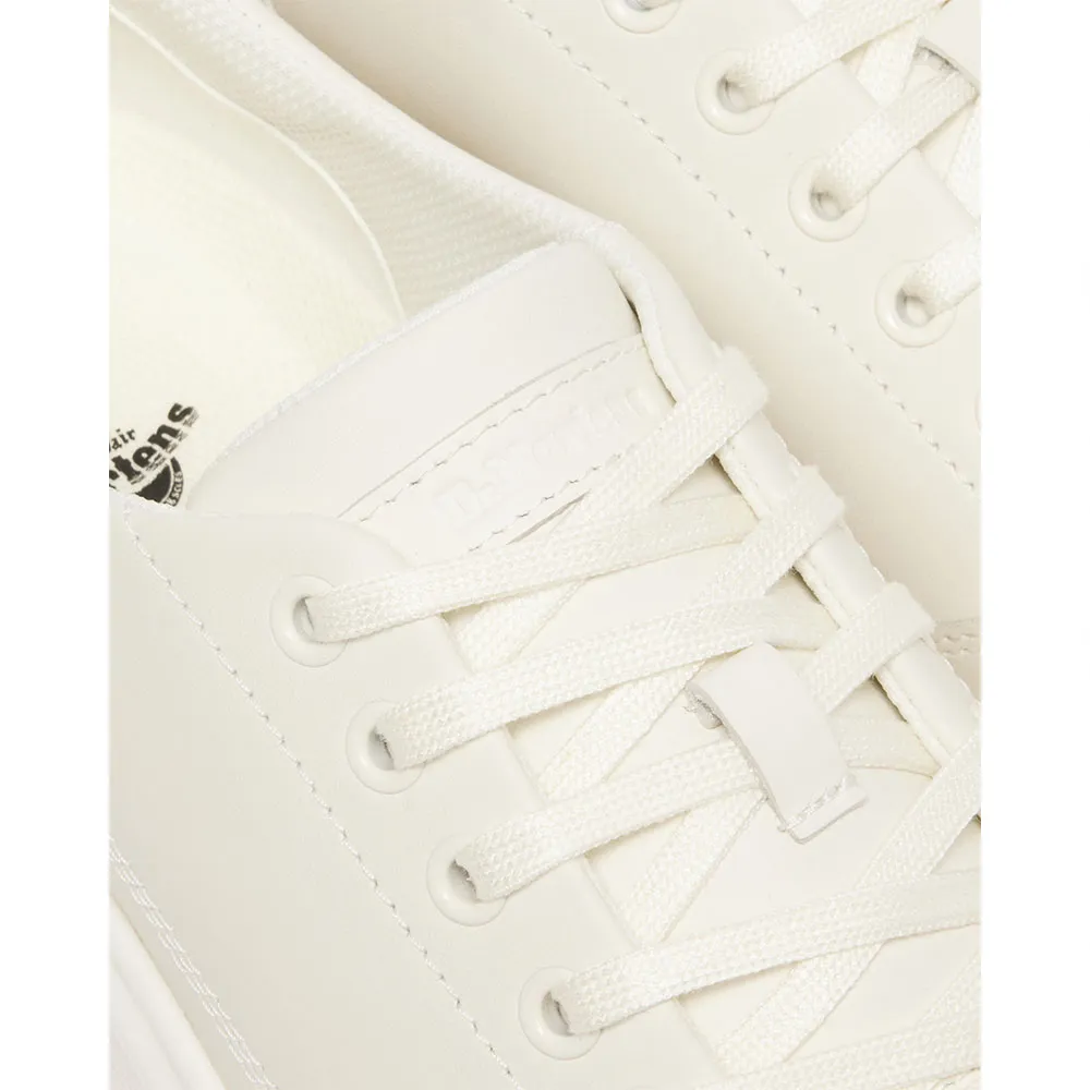 Mens Size 10 Dr. Martens Sneakers Brookline 6 Eye Air Cushion Off White JN0242 Brookline Nappa Leather Shoes in Off White | Dr. Martens main image 3