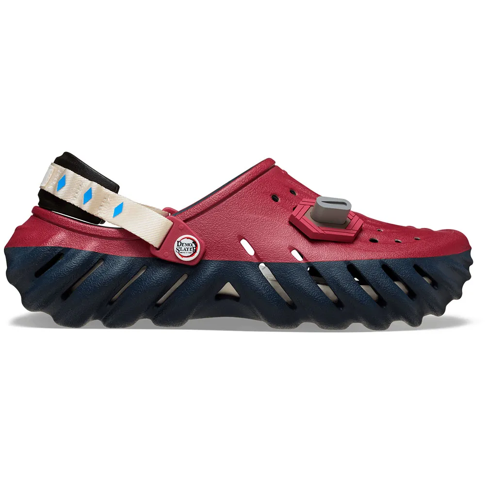 Traskor Blue Crocs Demon Slayer Giyu Echo Ro träskor Röd | Dressinn Träskor