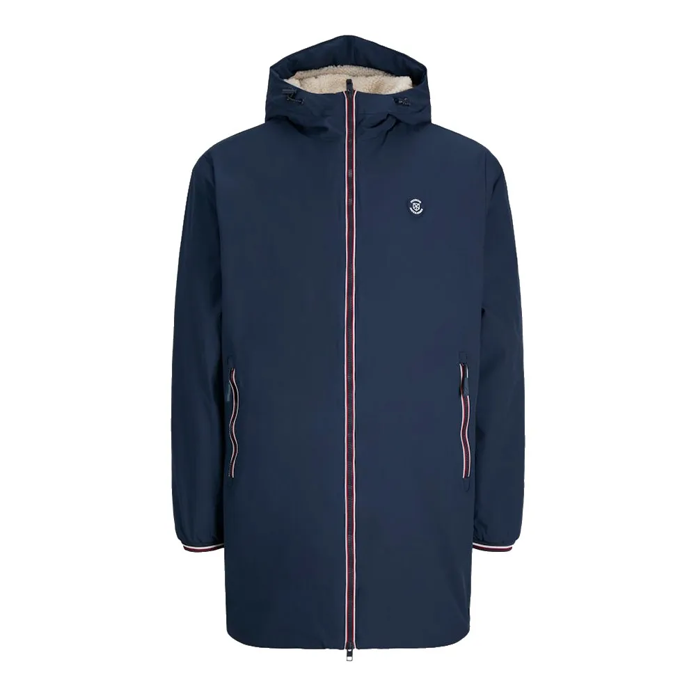 Parka Jack & Jones Bleu Marine Avec Capuche - Taille 2XL, Neuf Sans étiquette, Coupe Regular