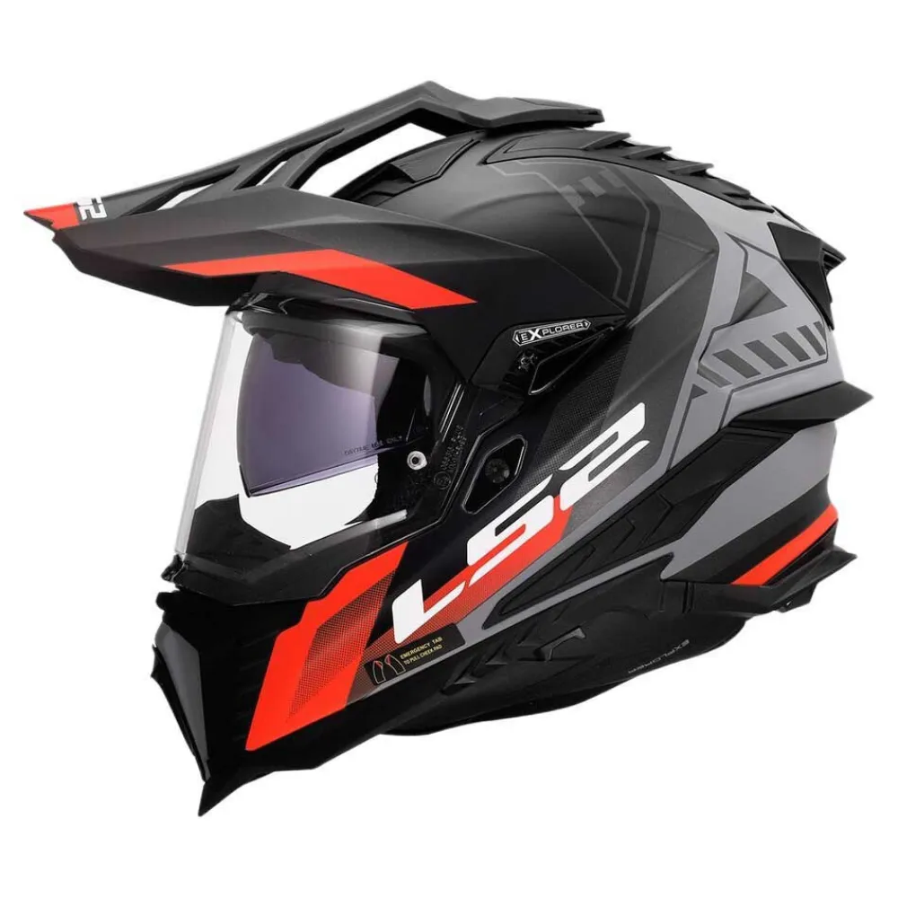 LS2 MX701 Explorer Hexa フルフェイスヘルメット 黒| Motardinn