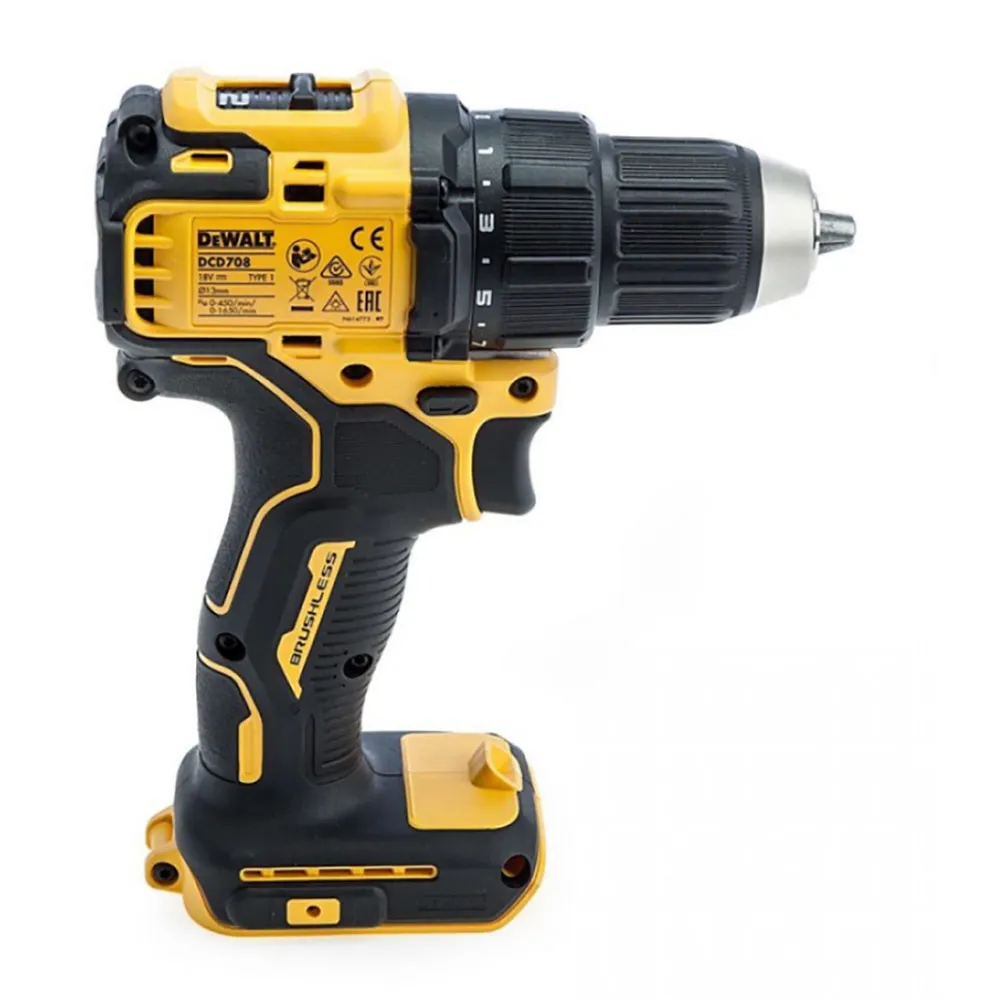 Dewalt DCD708N-XJ drill Without Battery Yellow | Bricoinn