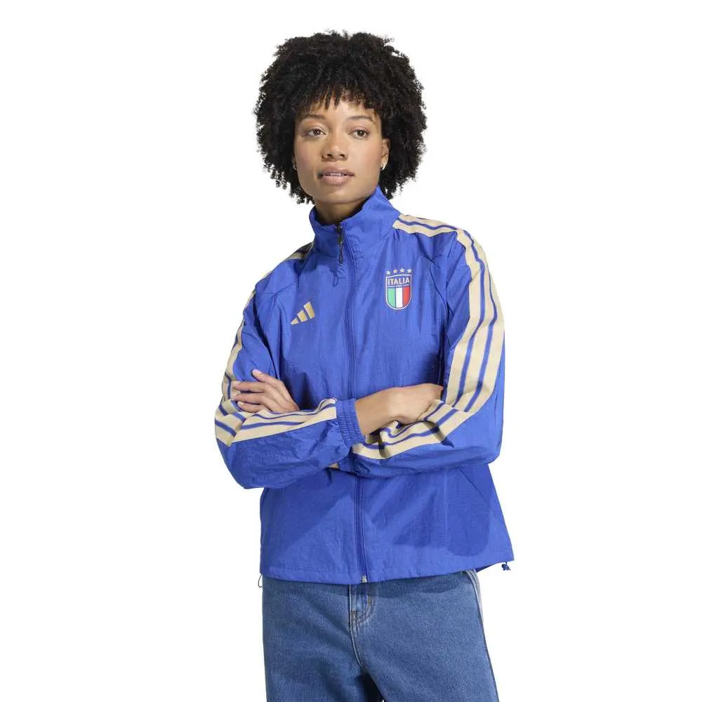 adidas Italy Home Anthem フルジップスウェットシャツ 青| Goalinn