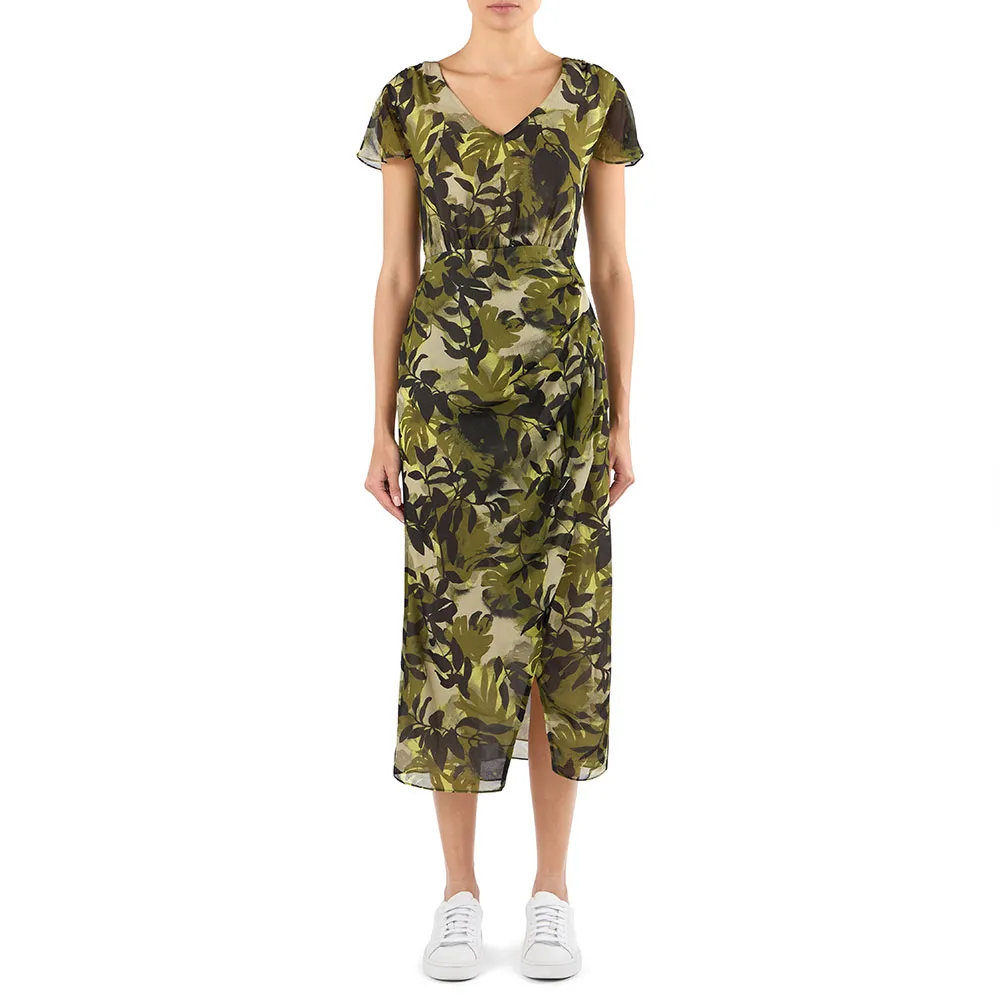 proenza schouler knit halter dress w/ Crochet Skirt color-grey main image 1