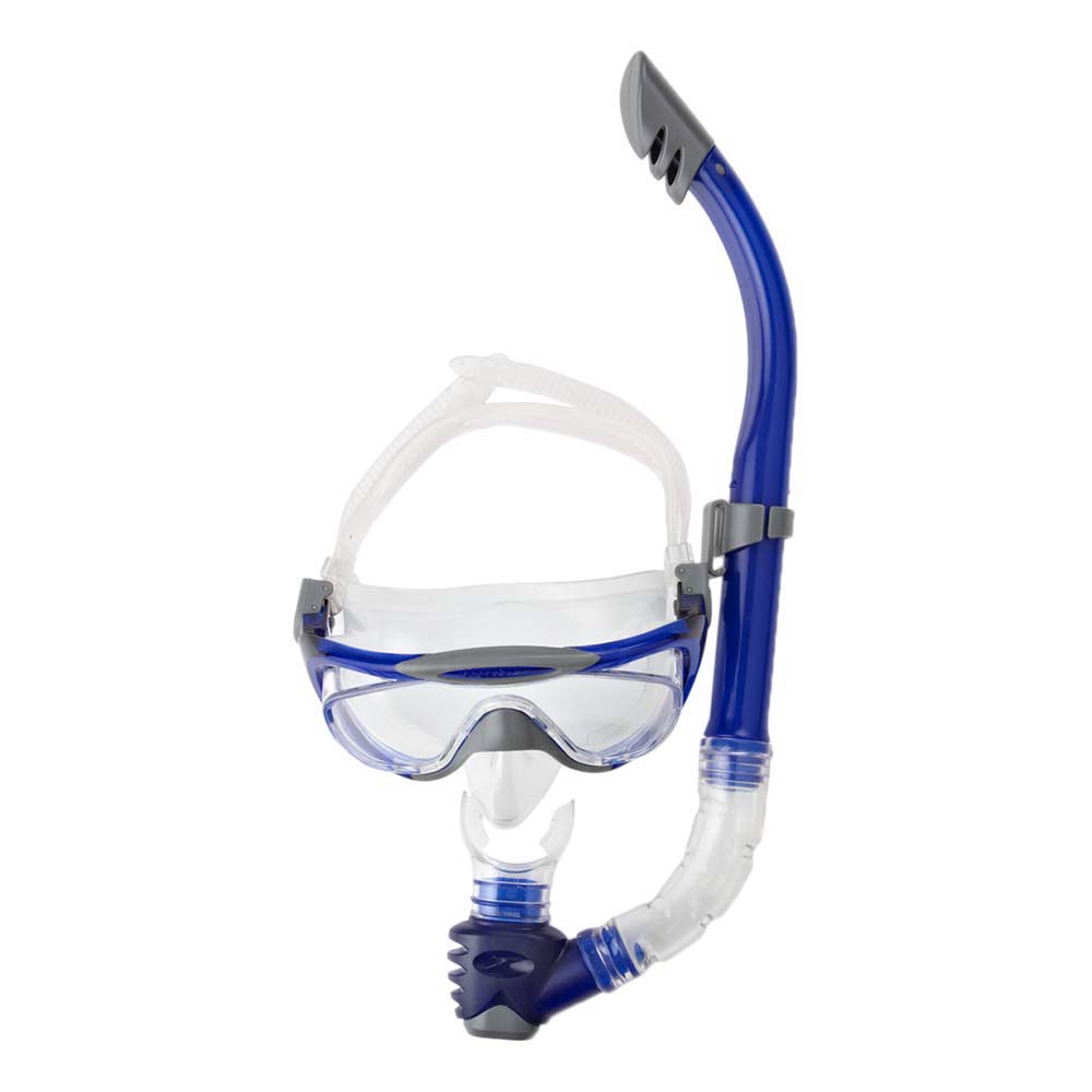 Snorkel and Fin Set in bag bright blue Speedo Dive Mask 