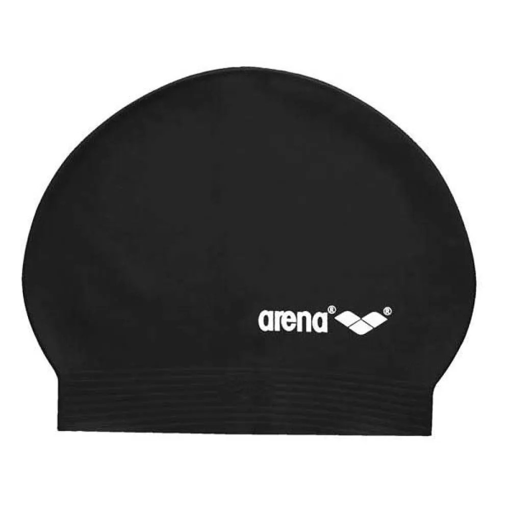 Arena Soft Latex swimming cap Black | Swiminn display picture 3