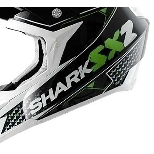 Shark SX2 Kamaboko Black Motocross Helm