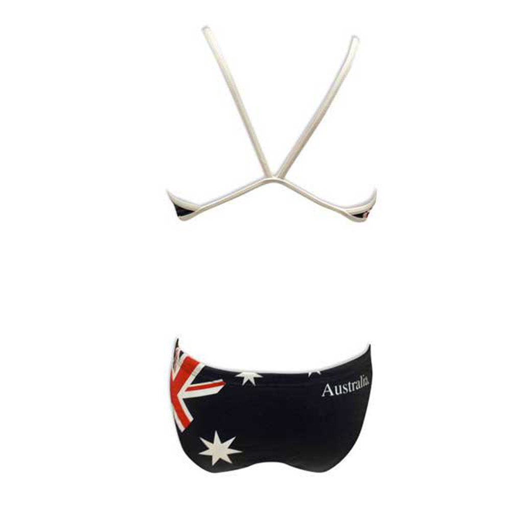 Turbo Flag Bikini Con Spalline Sottili Australia
