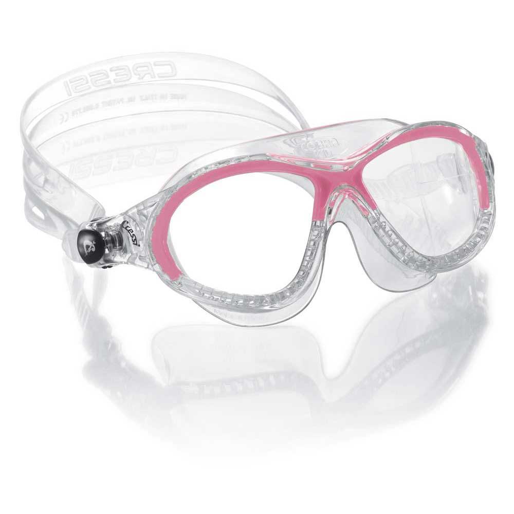 Cressi Swim Cobra Mask UV Protective Silicone Swimming Goggles Pink 