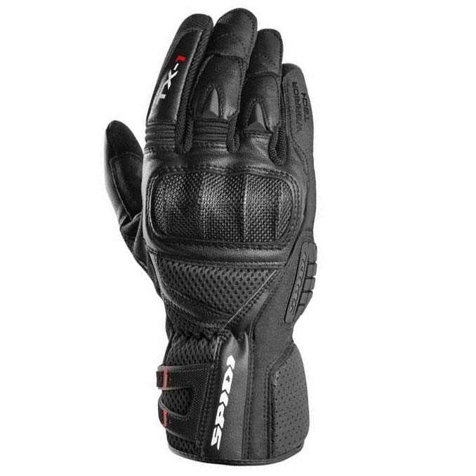 Size 2XL SPIDI Motorcycle G-Flash Tex Gloves Black