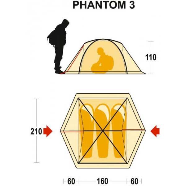 Ferrino Tenda De Campanha Phantom 3P