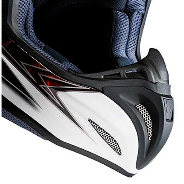 HJC RPHA X Silverbolt Black Red Blue Off-Road MX Motocross Helmet RRP £299.99 