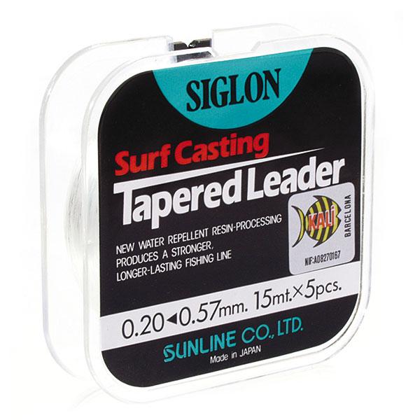 sunline-linea-surf-casting-tapered-leader-15-m