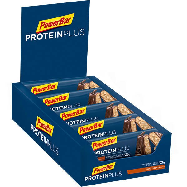 Powerbar Protein Plus 33% 90g 10 Units Peanut And Chocolate Energy Bars Box