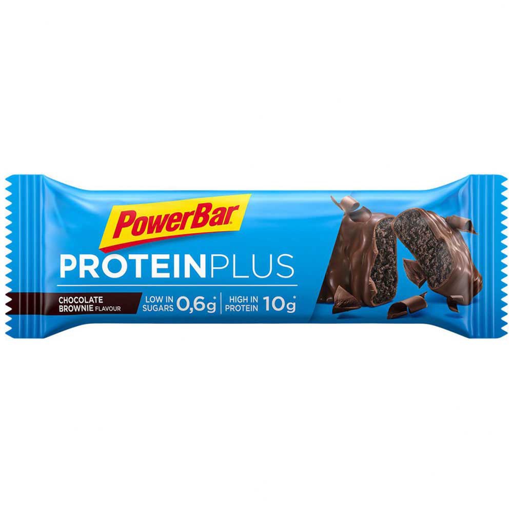 Powerbar Protein Plus Lågt Socker 35 G Choco Brownie Enheter Choco Brownie Energi Barer Låda