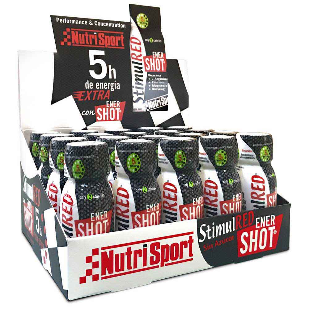 nutrisport-stimulred-enershot-20-enheder-neutral-smag-energi-drikke-boks