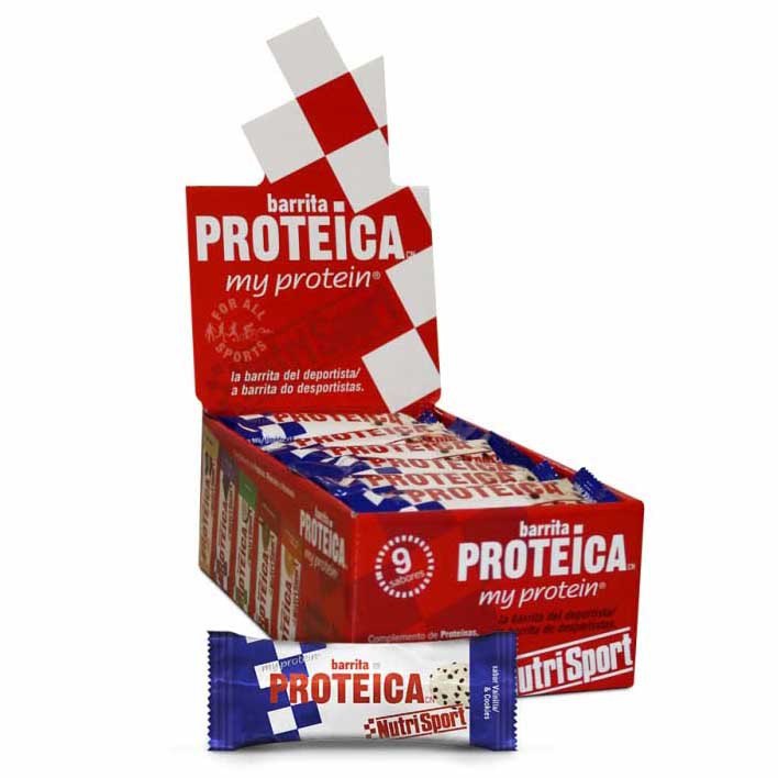 nutrisport-protein-24-enheder-vanilje-og-cookies-energi-barer-boks