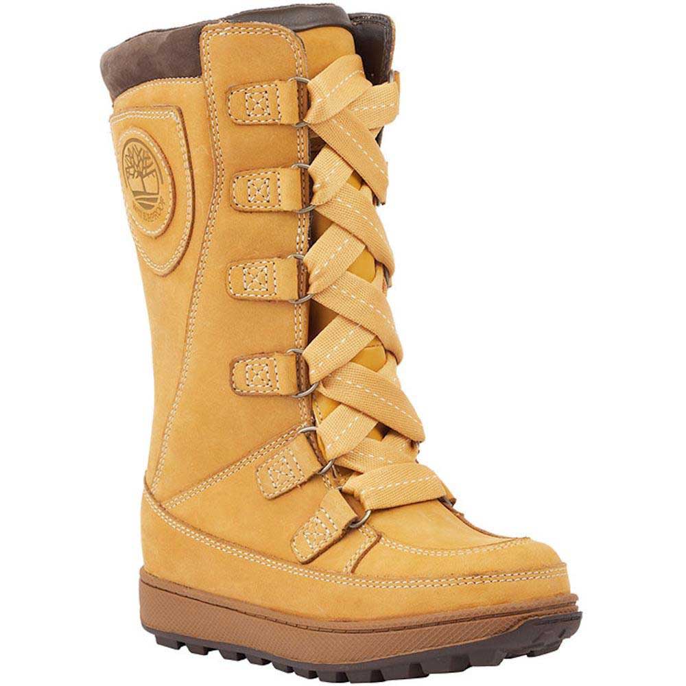 Toestand Uitvoerbaar Haarvaten Timberland Mukluk 8´´ WP Lace-Up Junior Boots Beige | Trekkinn