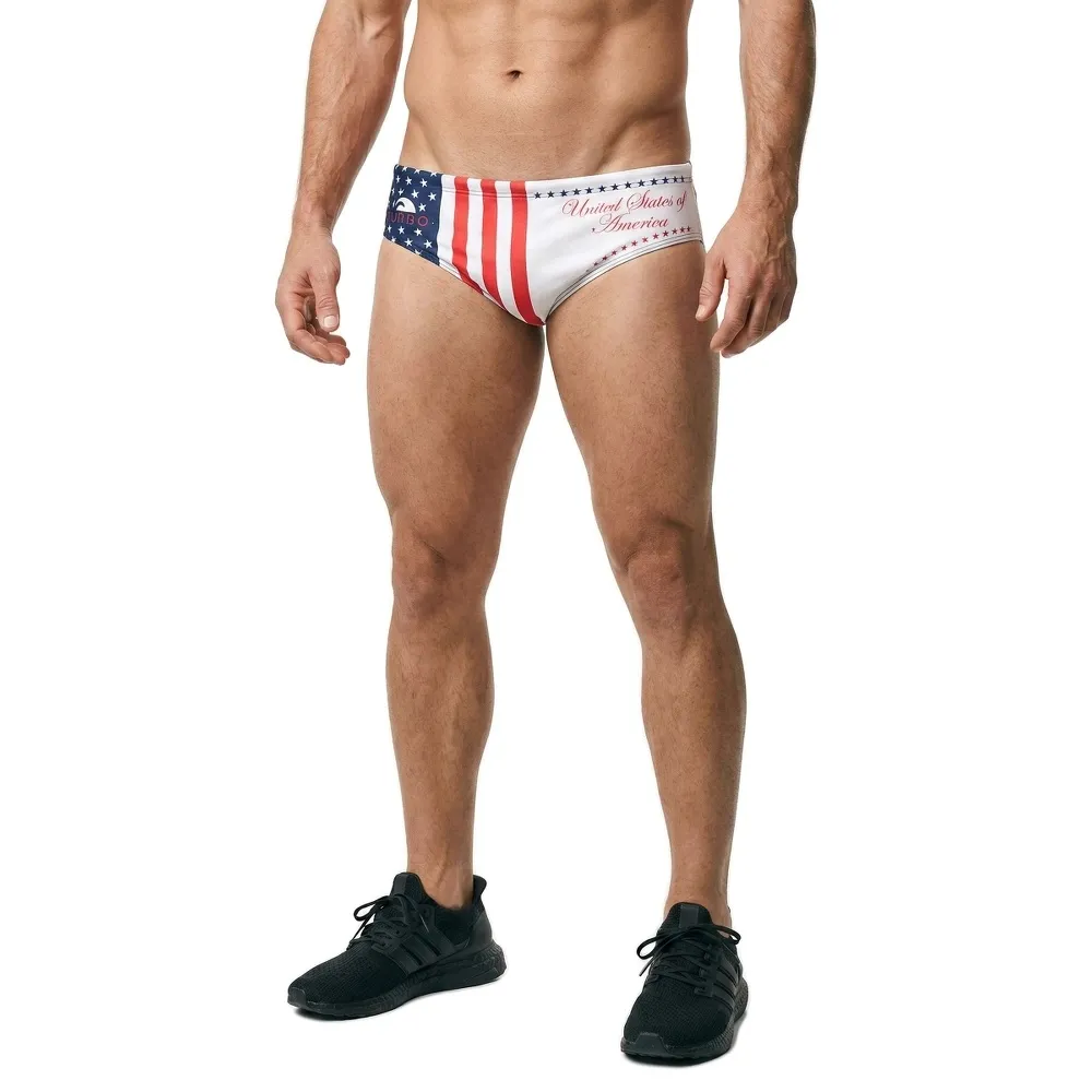 TURBO USA Badehose Slip Für Herren – Chlorbeständig, Aus 55% PBT & 45% Polyester