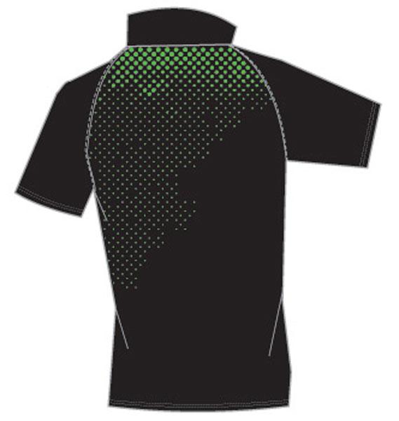 Prince Graphic Black / Green Short Sleeve Polo Shirt