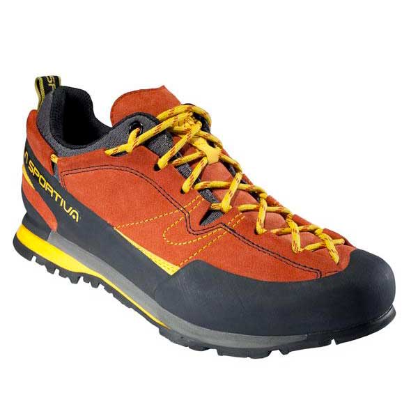 LA SPORTIVA Unisex Adults’ Boulder X Grey/Yellow Low Rise Hiking Boots 