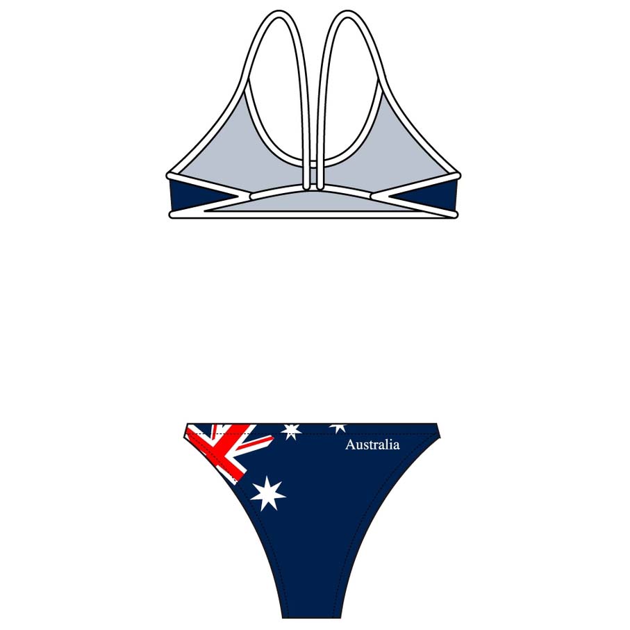 Turbo Bikini Drapeau Australien Bande Mince