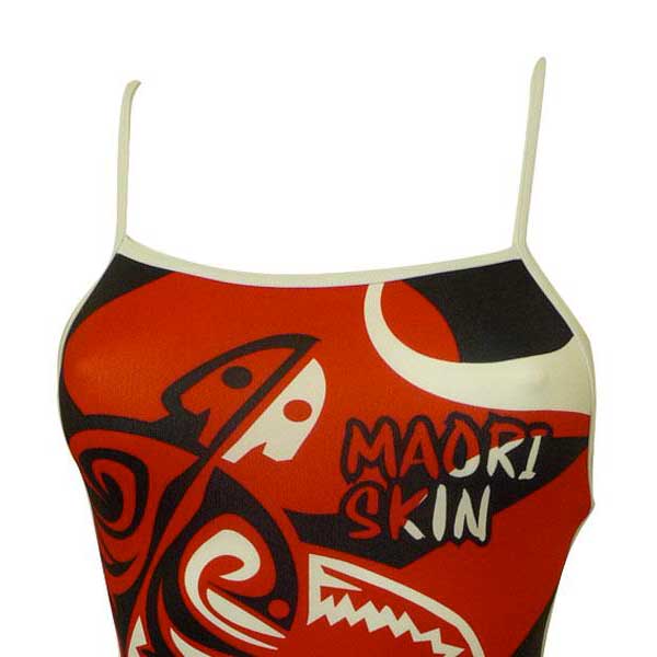 Turbo Maori Skin Tattoo Μαγιό με λεπτό λουράκι