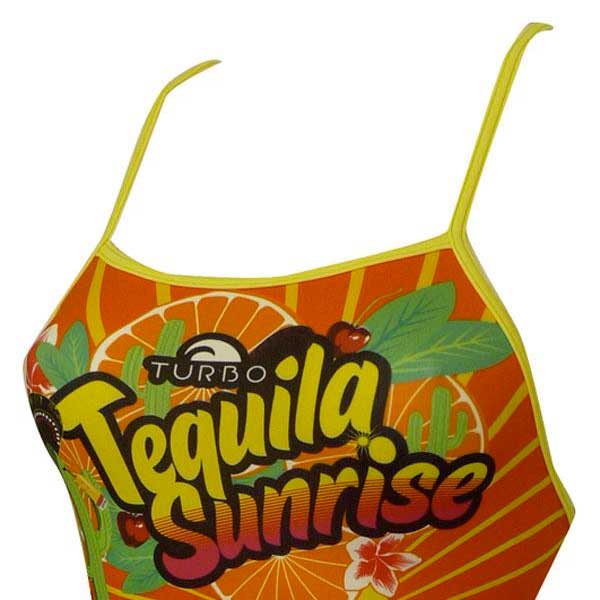 Turbo Costume Da Bagno Con Cinturino Sottile Tequila Sunrise