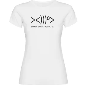 kruskis-simply-diving-addicted-女士短袖t恤