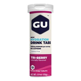 GU Hydratatie Tri 8 Tri Bessen Tabletten Doos