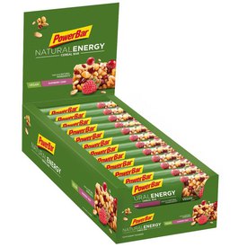 Powerbar Natural Energy 40g 24 Units Raspberry Crisp Energy Bars Box