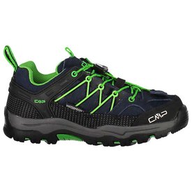 Los niños outdoorschuhe CMP Kids Rigel low WP zapatos impermeable verde azulado 