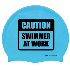 buddyswim-caution-swimmer-at-work-silicone-badehette