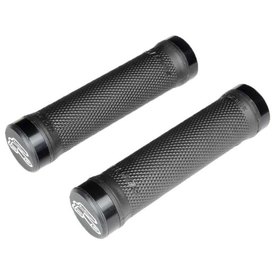RENTHAL PUSH-ON ULTRA TACKY BLACK FLANGED LOCK-ON MTB BICYCLE GRIPS 
