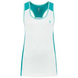 K-Swiss Ladies Accomplish Runners Tank Top White XS Fitness Yoga Running T Shirt 