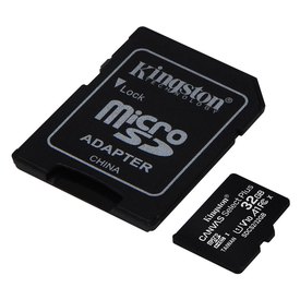 Kingston Canvas Select Plus Micro SD Class 10 32 GB + SD Adapter Pamięć Trzon Czapki