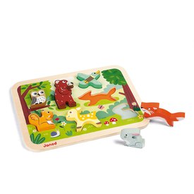 JANOD MUSICAL PUZZLE BIRDY PARTY RÄTSEL SPIELZEUGE MULTICOLOR SPIELZEUGE 