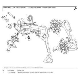 sram-gx-dh-x01dh-7s-hex-5-stabilizer-assembly