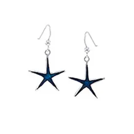 dive-silver-starfish-long-hook-ohrring
