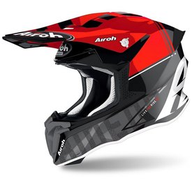 Casco moto cross Airoh Twist 2.0 Bolt opaco L mat helmet casque off road 