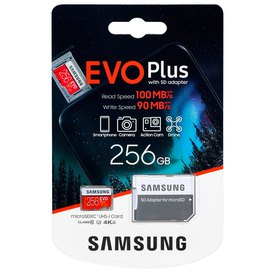 Samsung Micro SDXC EVO+ 256GB+Adapter Geheugen Kaart