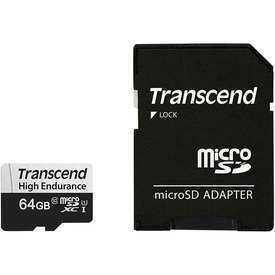 Transcend Tarjeta Memoria Micro SDXC 350V 64GB Class 10 UHS-I U1