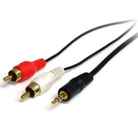 startech-3-ft-stereo-audio-.-to-rca-cable-5-mm-1.8-m
