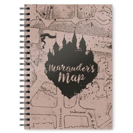 Branded Journal School Stationary A5 Harry Potter The Marauders Map Notebook 