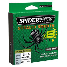 Spiderwire Stealth Glatt 8 Flechtleine 2 Farben 3 Lengths Karpfen Hechtangeln 