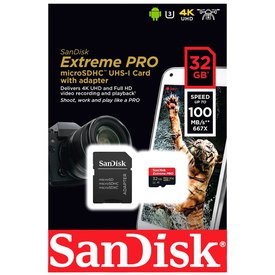Sandisk Micro SDHC A1 100MB 32GB Extreme Pro Memory Card