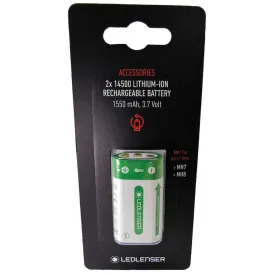 led-lenser-14500-li-ion-para-mh8-1550mah-3.7v-2-unidades
